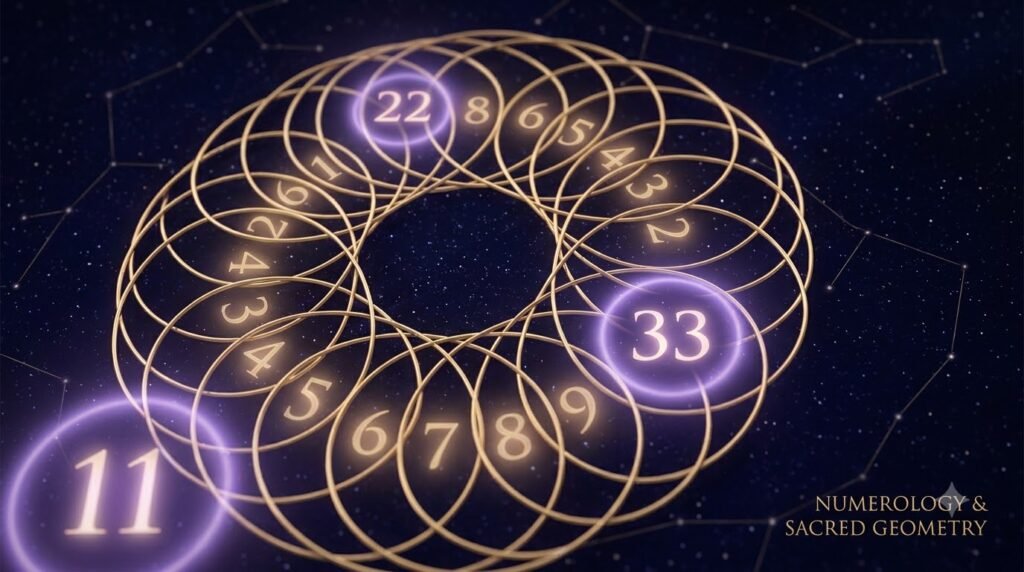 Zodiac Magic life path number calculator with sacred geometry and numerology numbers 1-9, 11, 22, 33