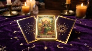 Tarot Card of the Day: What It Means & How to Read It (2026 Guide) 3 Zodiac Magic tarot card of the day with golden tarot cards on mystical purple velvet