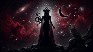 Lilith sign meaning guide with dark goddess and serpent