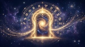 What Is the Vertex in Astrology? And Why It Changes Everything 2 Vertex in astrology guide with glowing cosmic doorway of fate