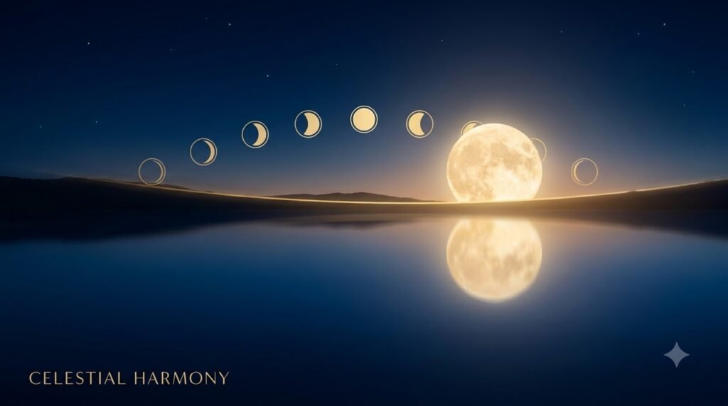 Zodiac Magic moon phase calculator showing birth moon phases and lunar cycle