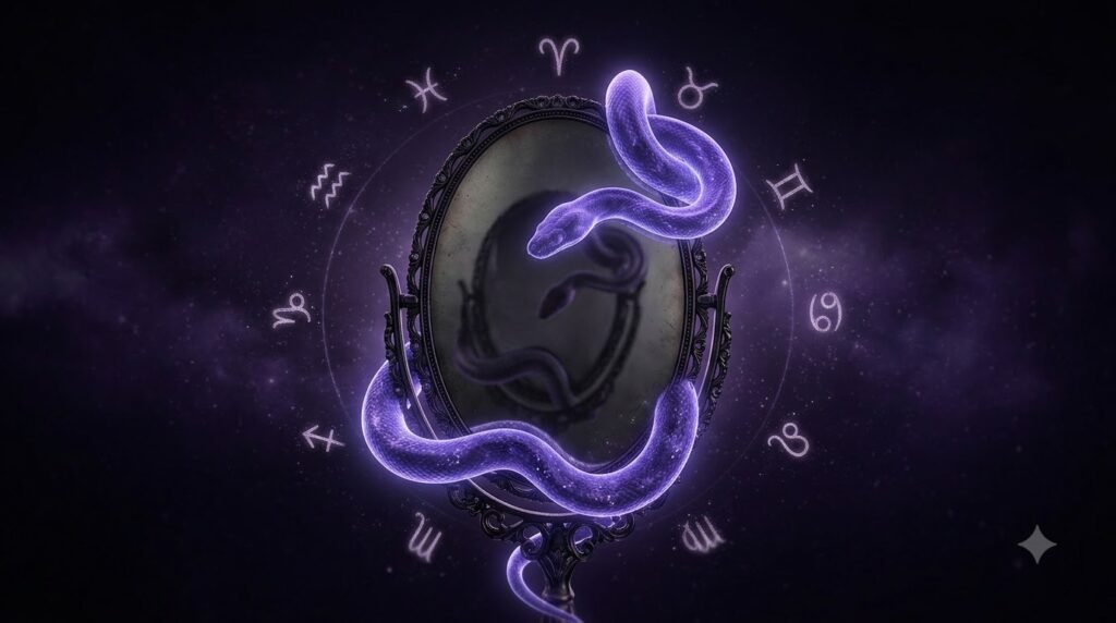 Zodiac Toxic Traits: Your Sign's Dark Side Explained (Full Guide) 5 Zodiac Magic toxic traits guide with glowing serpent and mirror on cosmic background