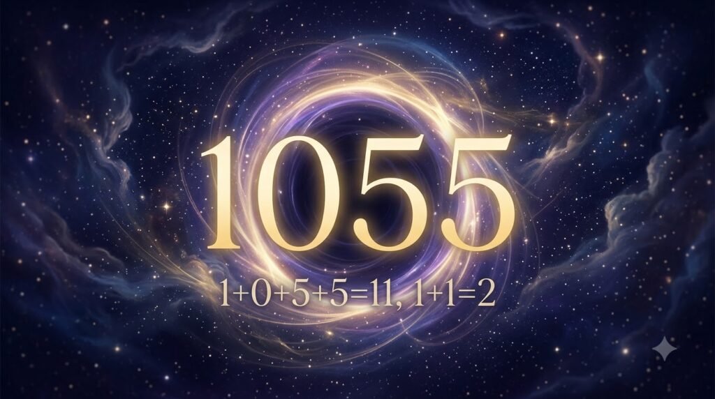 Angel Number 1055: The Powerful Awakening Signal You Can't Ignore 24 Angel number 1055 spiritual awakening guide with cosmic portal and numerology