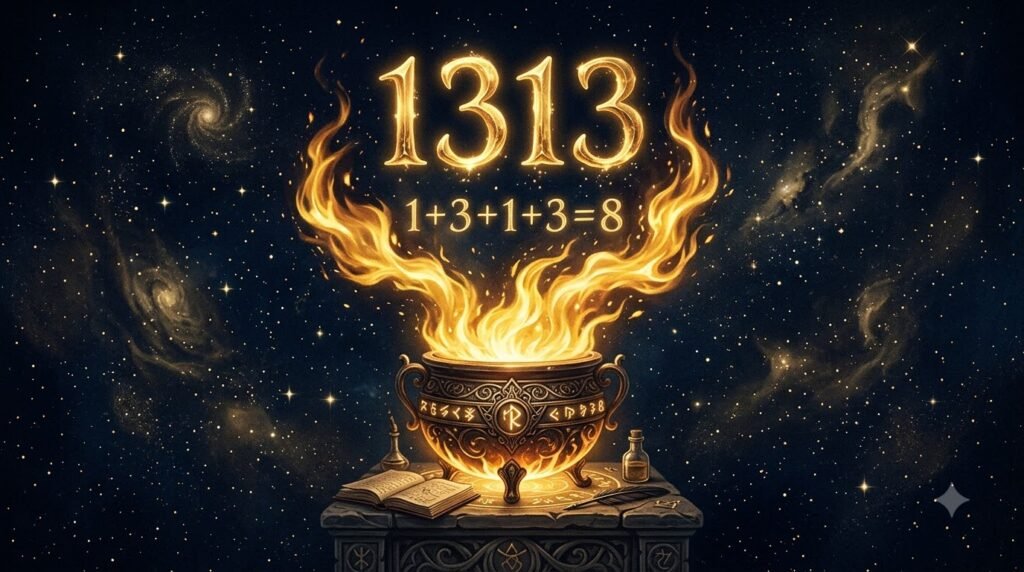 Angel number 1313 alchemist guide with cosmic crucible and numerology