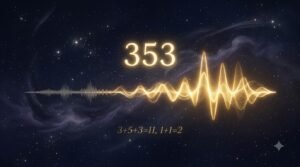 Angel Number 353: Why You're Finally Ready to Be Heard 2 Angel number 353 voice expression guide with soundwave and numerology