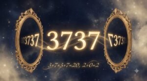 Angel Number 3737: Your Thoughts Mirror Back 2 Angel number 3737 mirror alignment guide with cosmic reflection and numerology