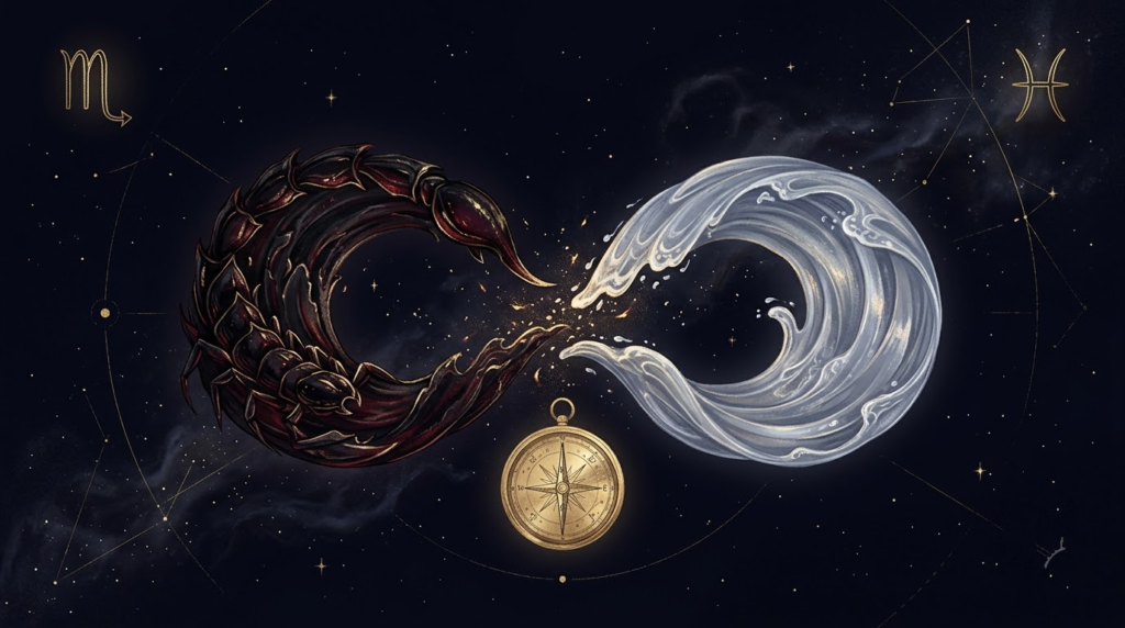 Scorpio Pisces compatibility — two water signs merging, the soulmate pairing explained
